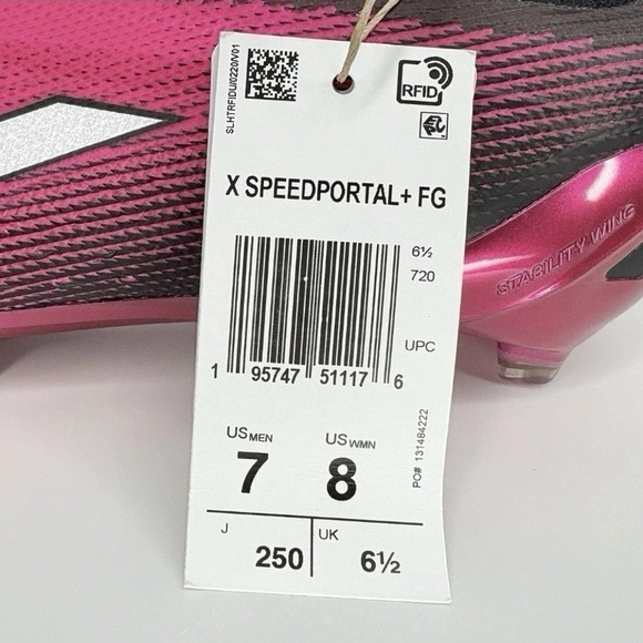 Adidas X Speedportal.3 FG Soccer Cleats Pink Firm Ground Shoes Men 7 Woman 8 NWT main image 7